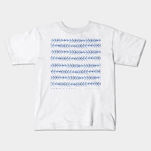 Watercolor Indigo Arrows Kids T-Shirt